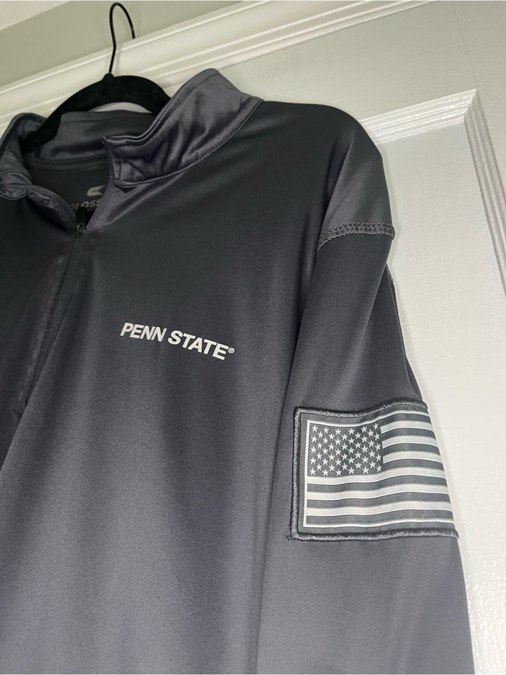 Men’s XL Penn State Grey Camp Quarter-Zip Performance Pullover - Picture 3 of 6